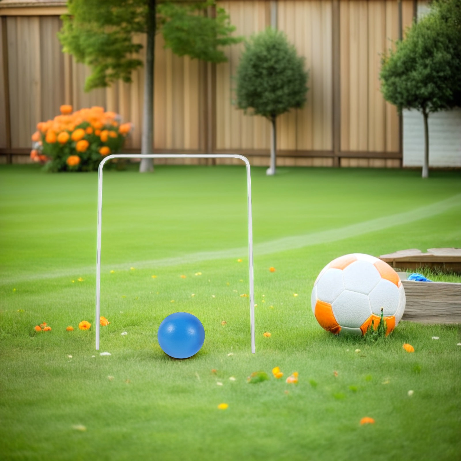 Croquet Set Lawn - 1Set Croquet Set Wooden Garden Activity