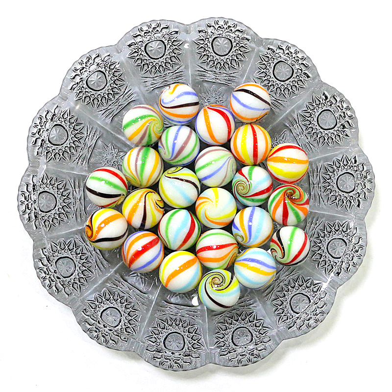 Party Games Kids Ideas - 6pcs Handmade Rare Marbles Glass Balls