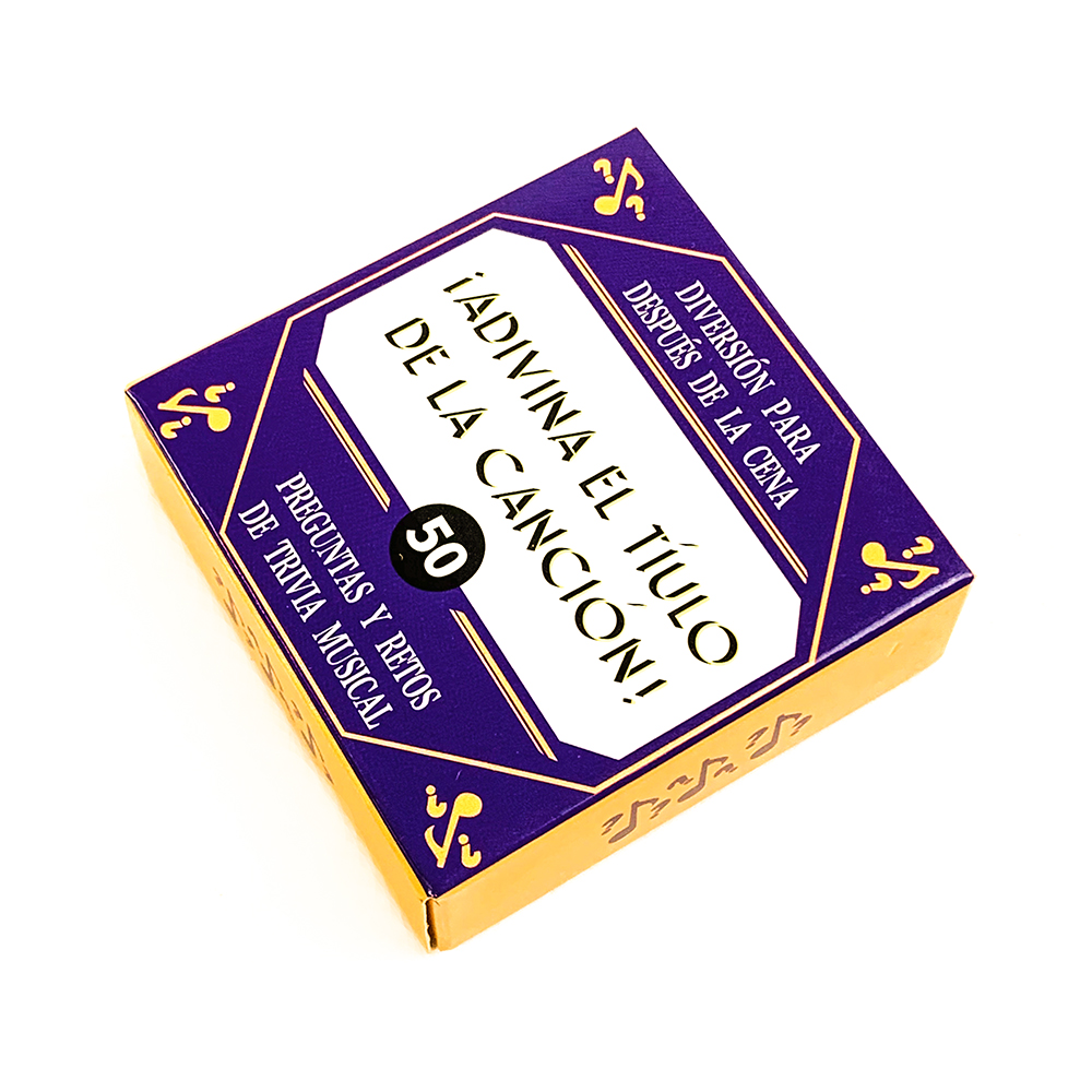 Party Games Name - Spanish Mini Card Game Travel Trivia