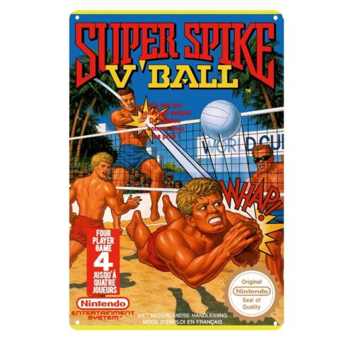 Spike Ball Game - Y1,Super Spike V'Ball Nes Retro Video