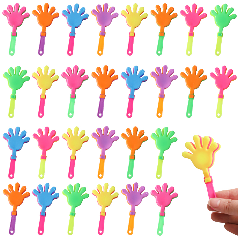 Party Games Engagement - 12/24Pcs Colorful Mini Hand Clapper Sports