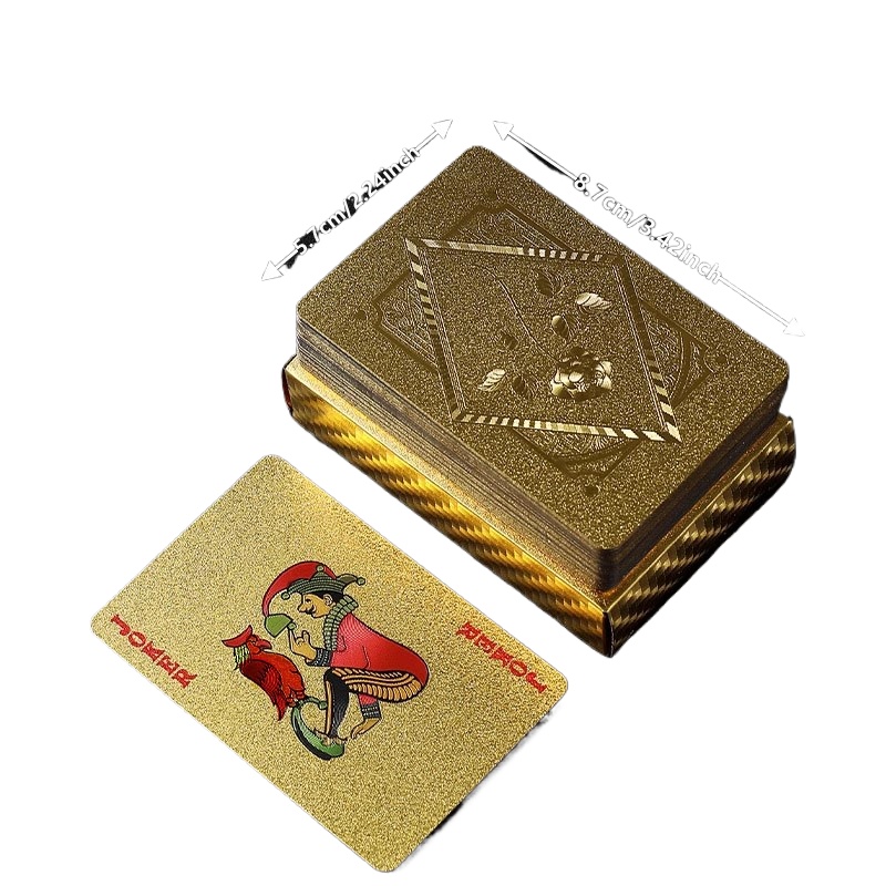 Gold Foil Skull Poker Cards Wa - Party Games Using Cards review and price
