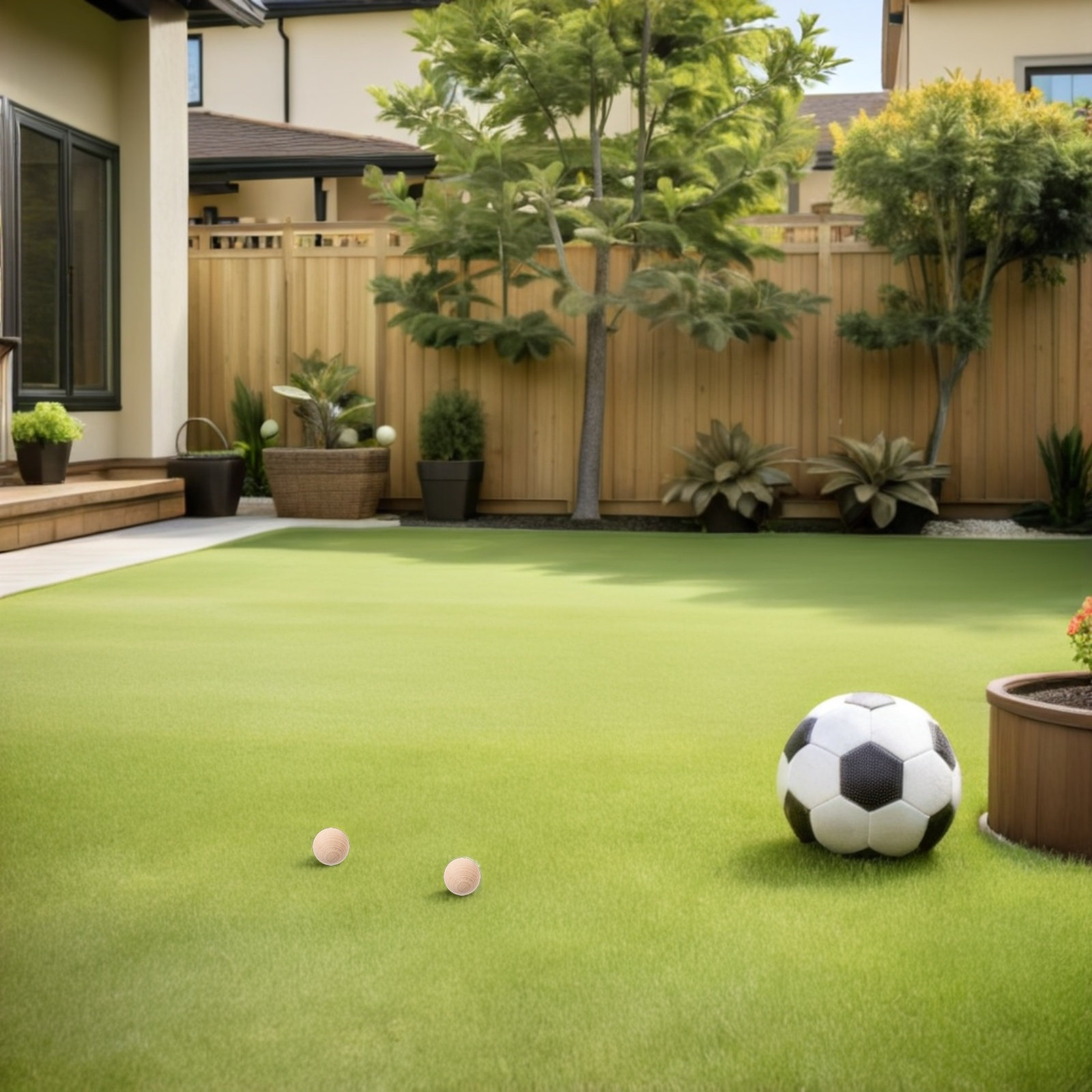 4Pcs Natural Wood Croquet Ball - Croquet Set Lawn review and price