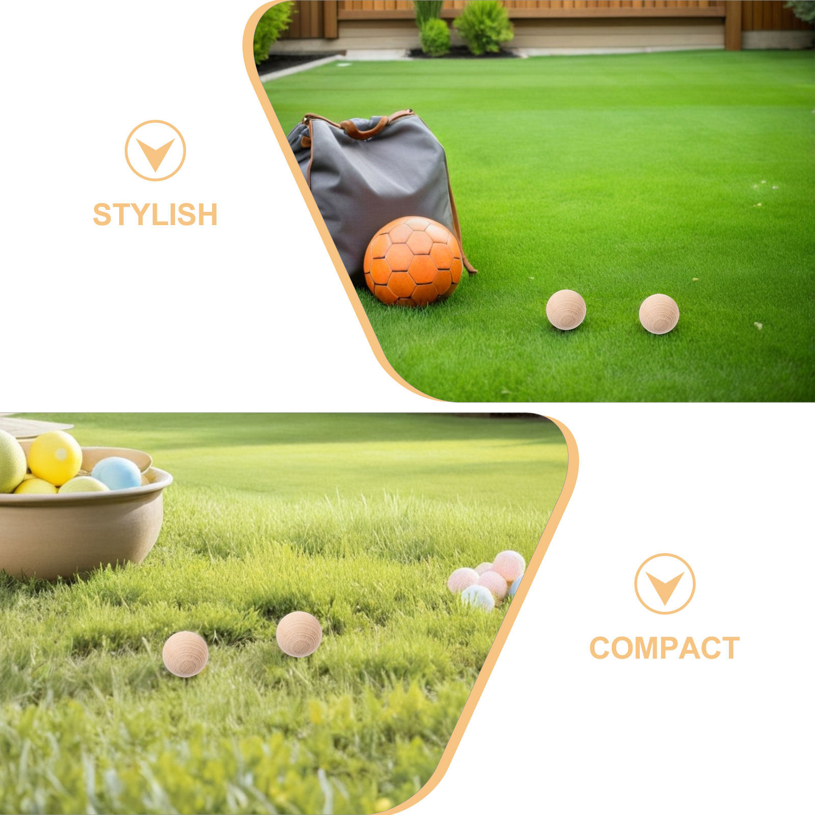 4Pcs Natural Wood Croquet Ball - Croquet Set Lawn review and price