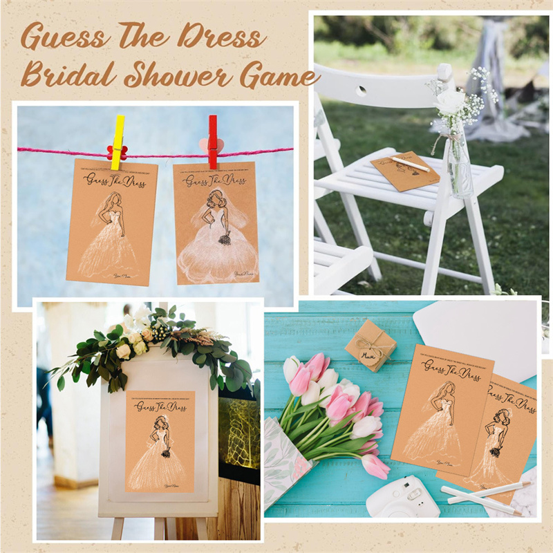 20pcs Guess Dress Game Cards W - Party Games Bridal Shower review and price