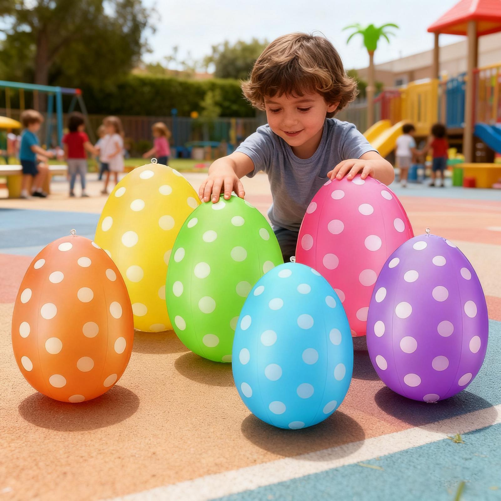 Inflatable Easter Eggs 6Pcs/se - Party Games Easter Egg review and price