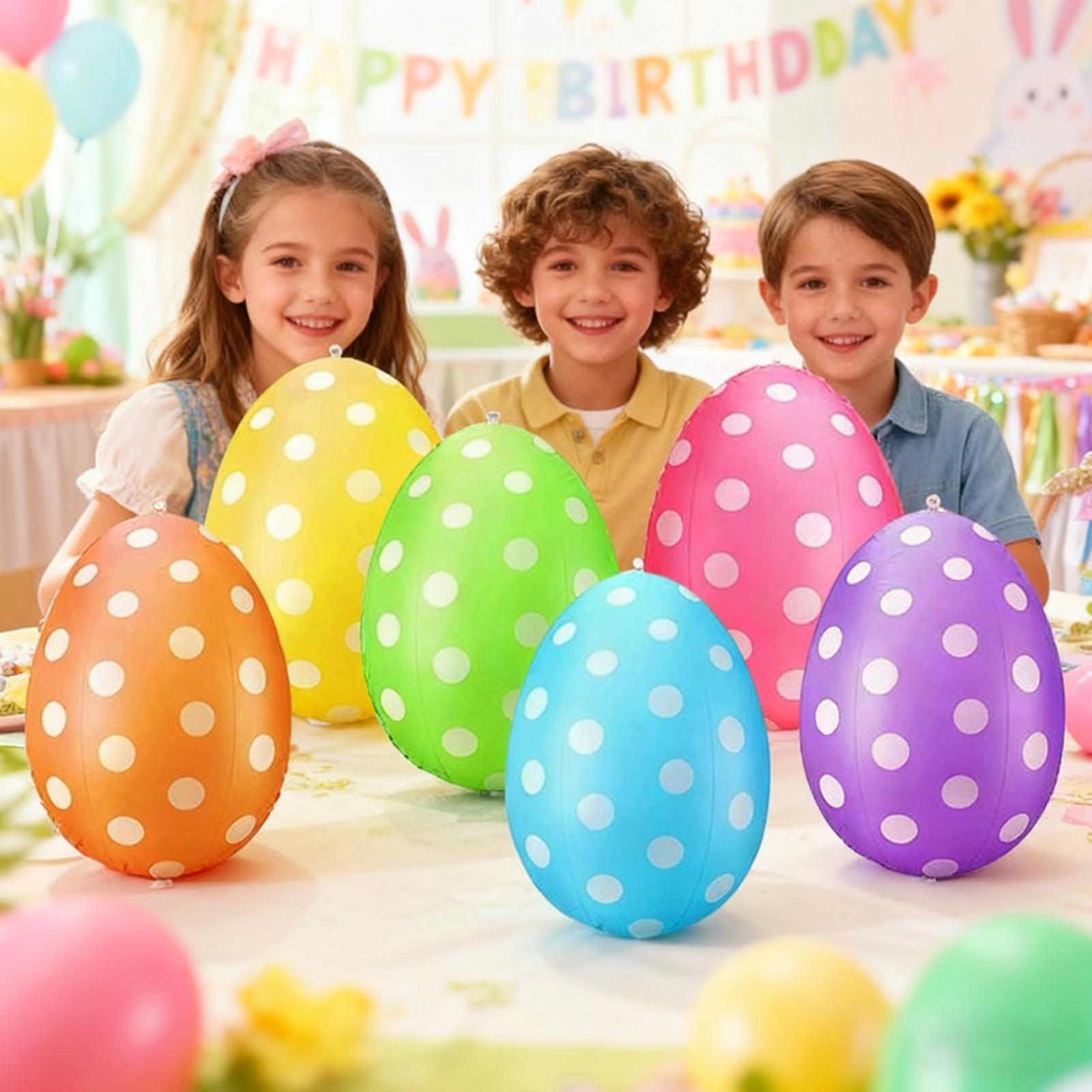 Inflatable Easter Eggs 6Pcs/se - Party Games Easter Egg review and price