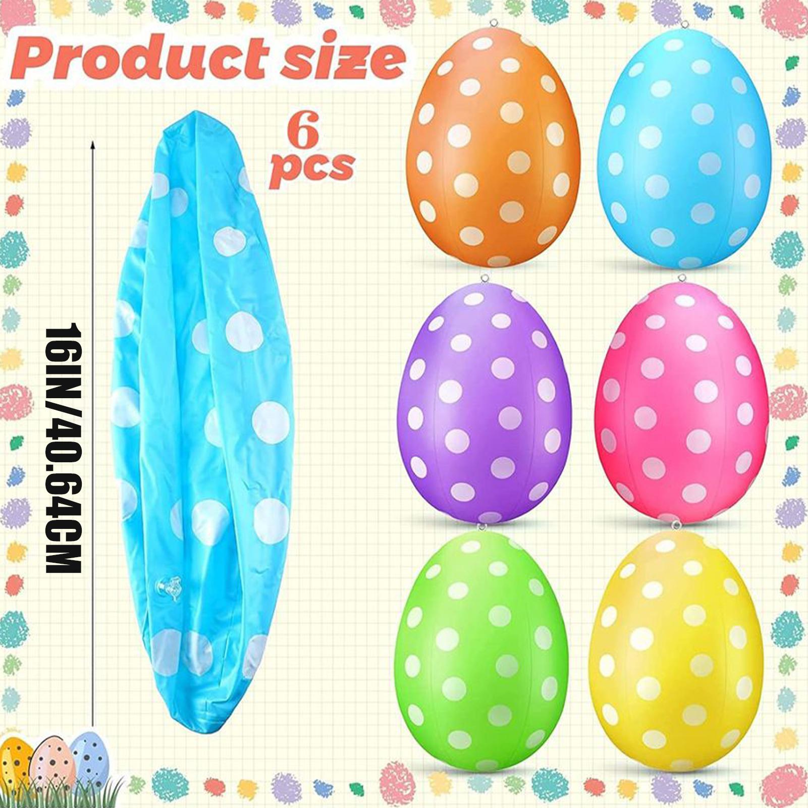 Inflatable Easter Eggs 6Pcs/se - Party Games Easter Egg review and price