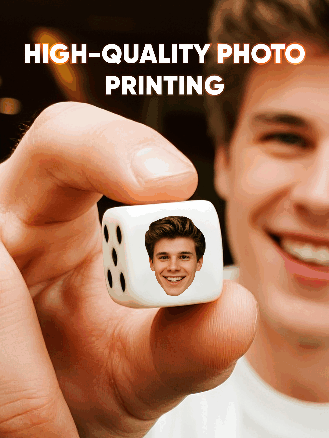 Custom Face Dice Personalized  - Party Games Engagement review and price