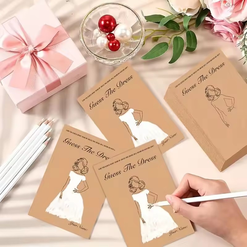 10/20Sets Guess Wedding Dress  - Party Games Bridal Shower review and price