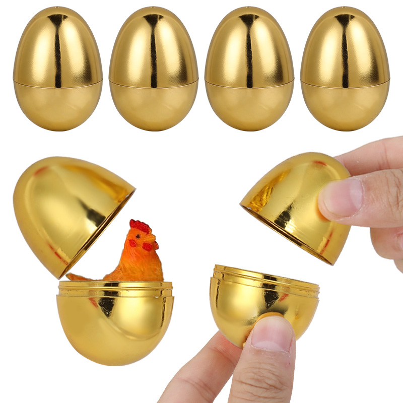 6PCS Golden Easter Eggs Plasti - Party Games Easter Egg review and price