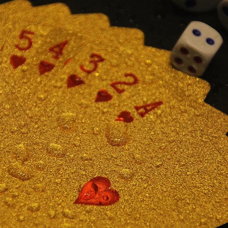 Gold Foil Skull Poker Cards Wa - Party Games Using Cards review and price