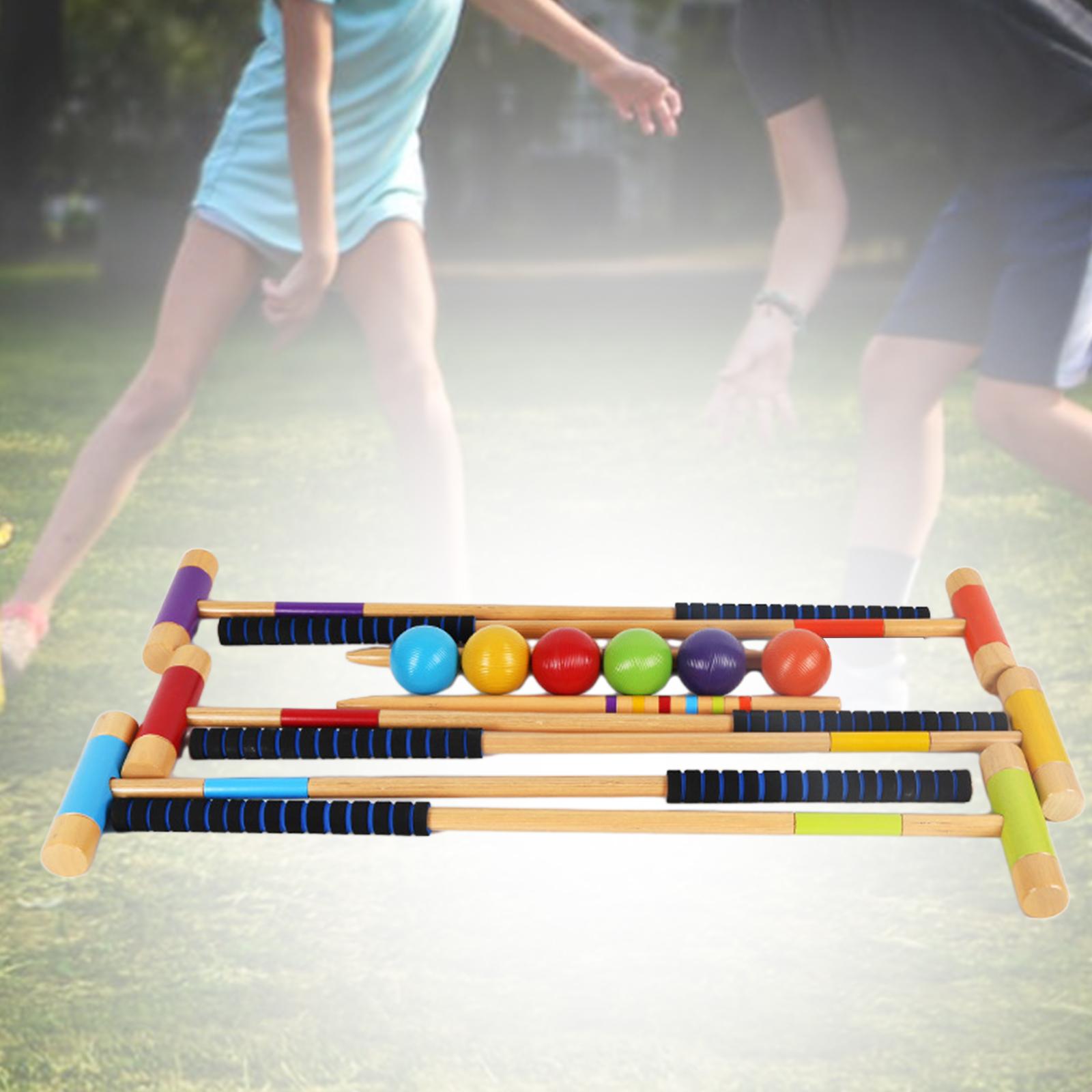 6Pcs Six Player Croquet Set Co - Croquet Set Lawn review and price