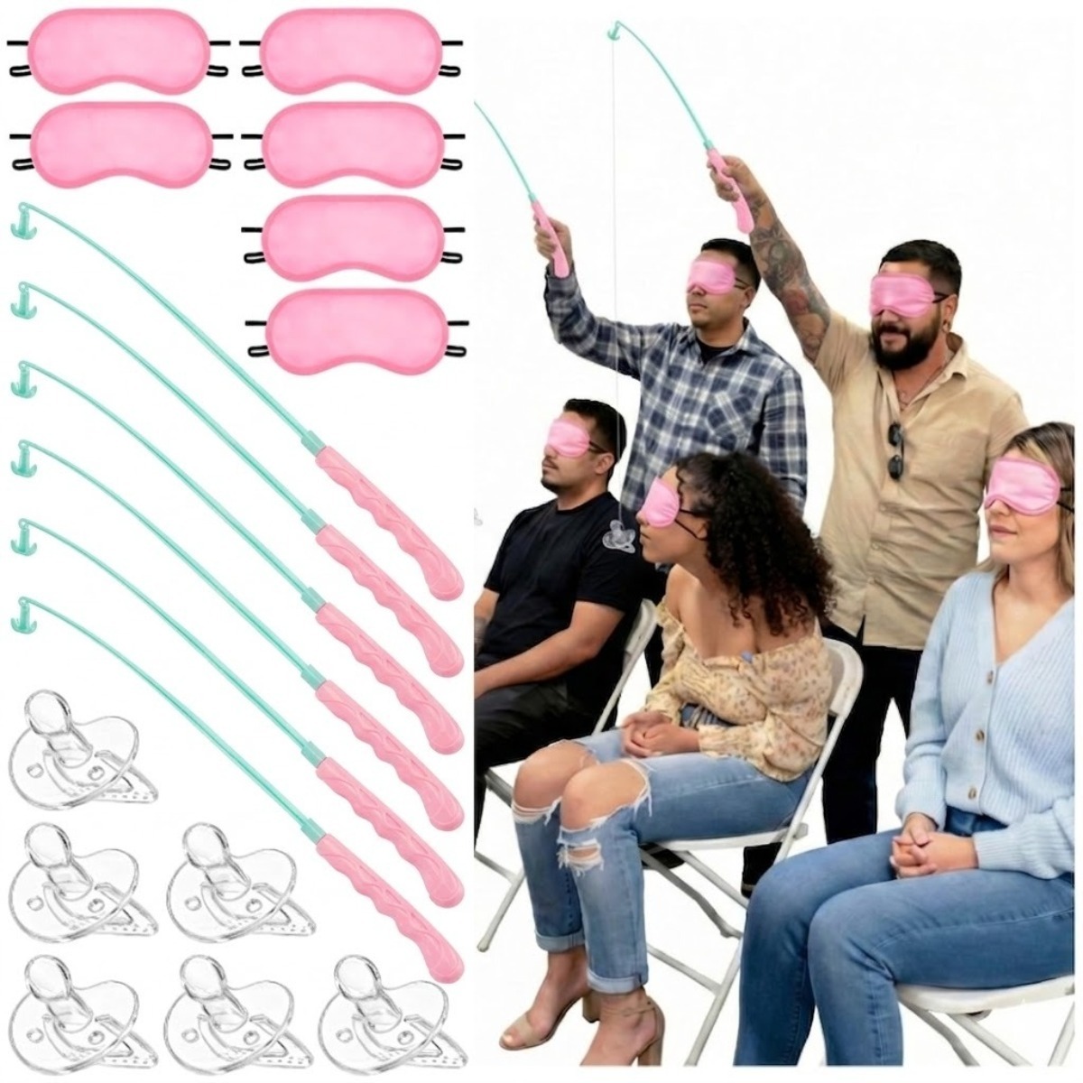 18 Pcs Baby Shower Game Set, F - Party Games Bridal Shower review and price