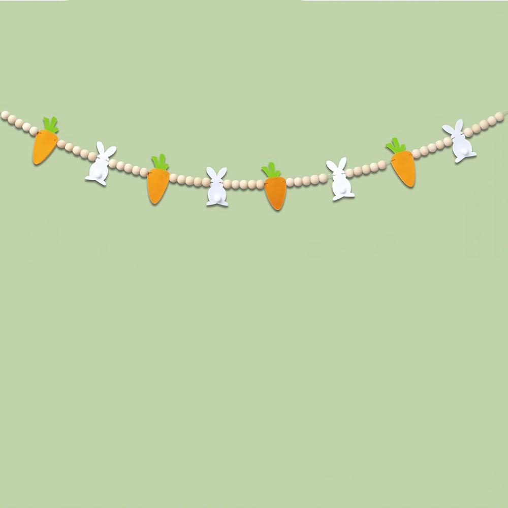 Bunny rabbit Carrot Garland ha - Party Games Easter Egg review and price