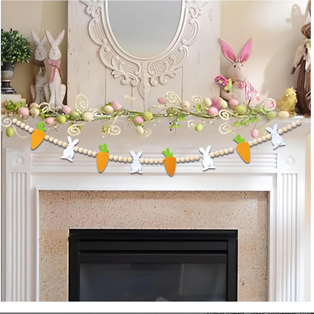 Bunny rabbit Carrot Garland ha - Party Games Easter Egg review and price