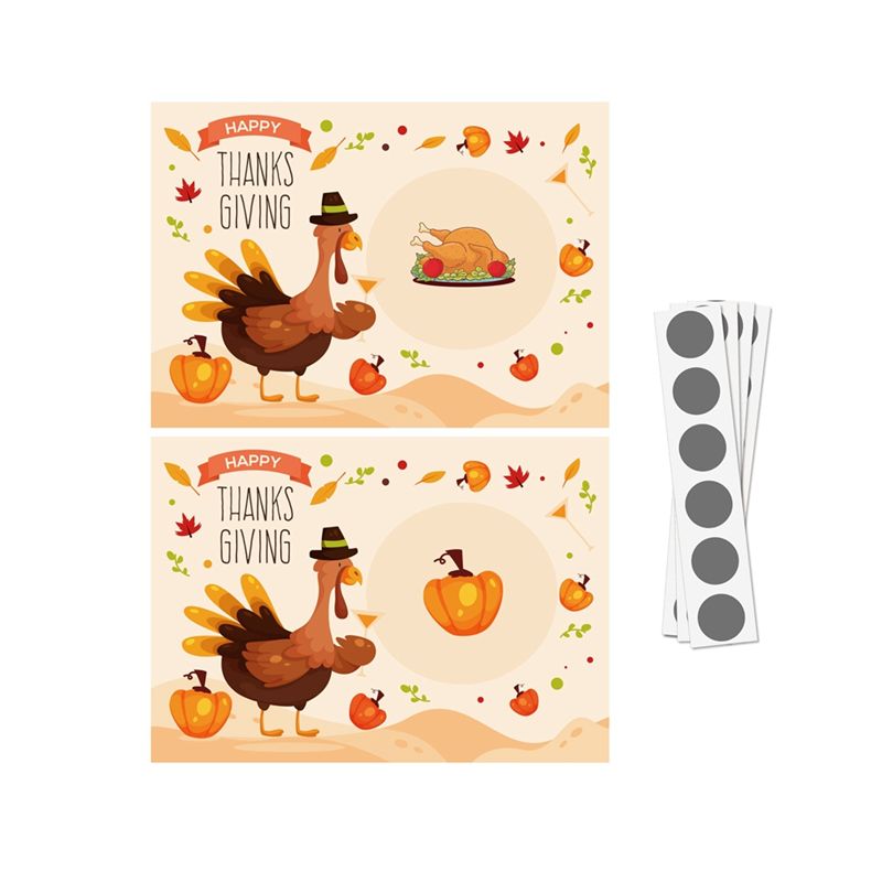 AT84-Thanksgiving Party Scratc - Party Games Using Cards review and price