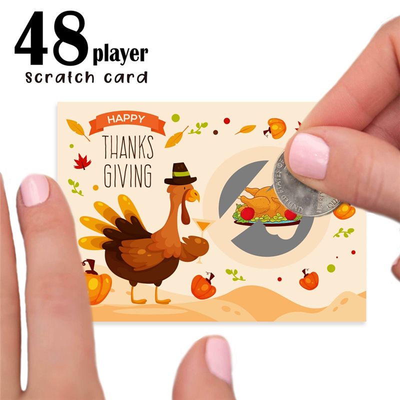 AT84-Thanksgiving Party Scratc - Party Games Using Cards review and price