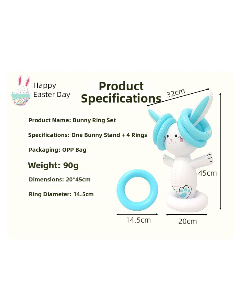 Easter Inflatable Bunny Ring T - Party Games Easter Egg review and price