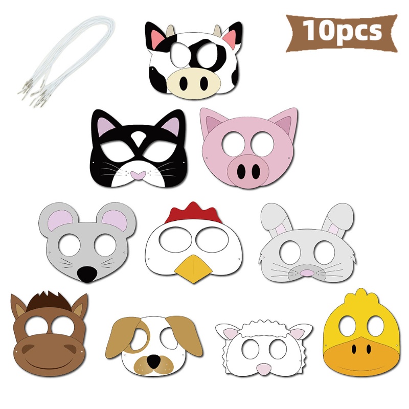 10PCS Farm Theme Cartoon Anima - Party Games No Supplies review and price