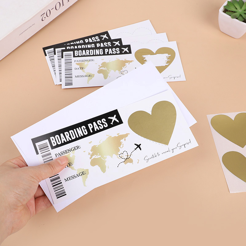 5Sheets Boarding Pass Scratch  - Party Games Engagement review and price