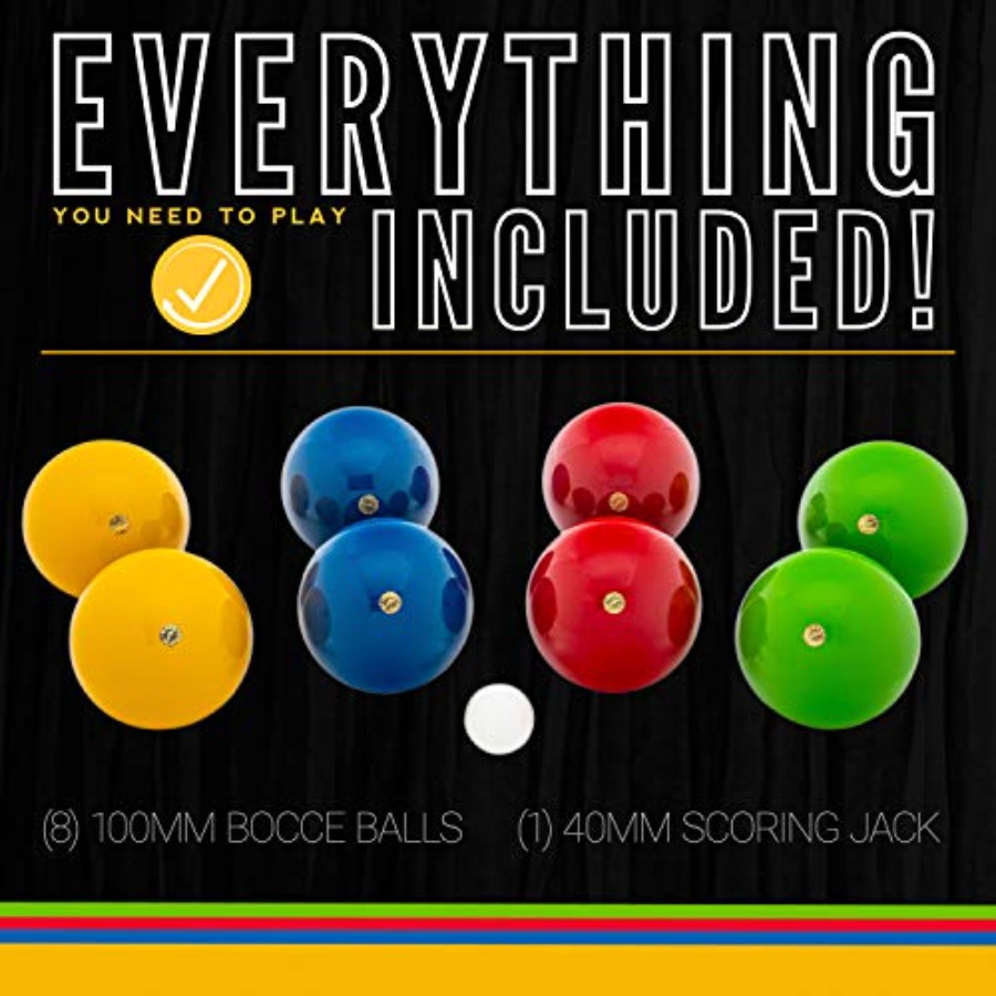Bocce Ball Set 8 Wooden Balls  - Bocce Ball Lawn review and price